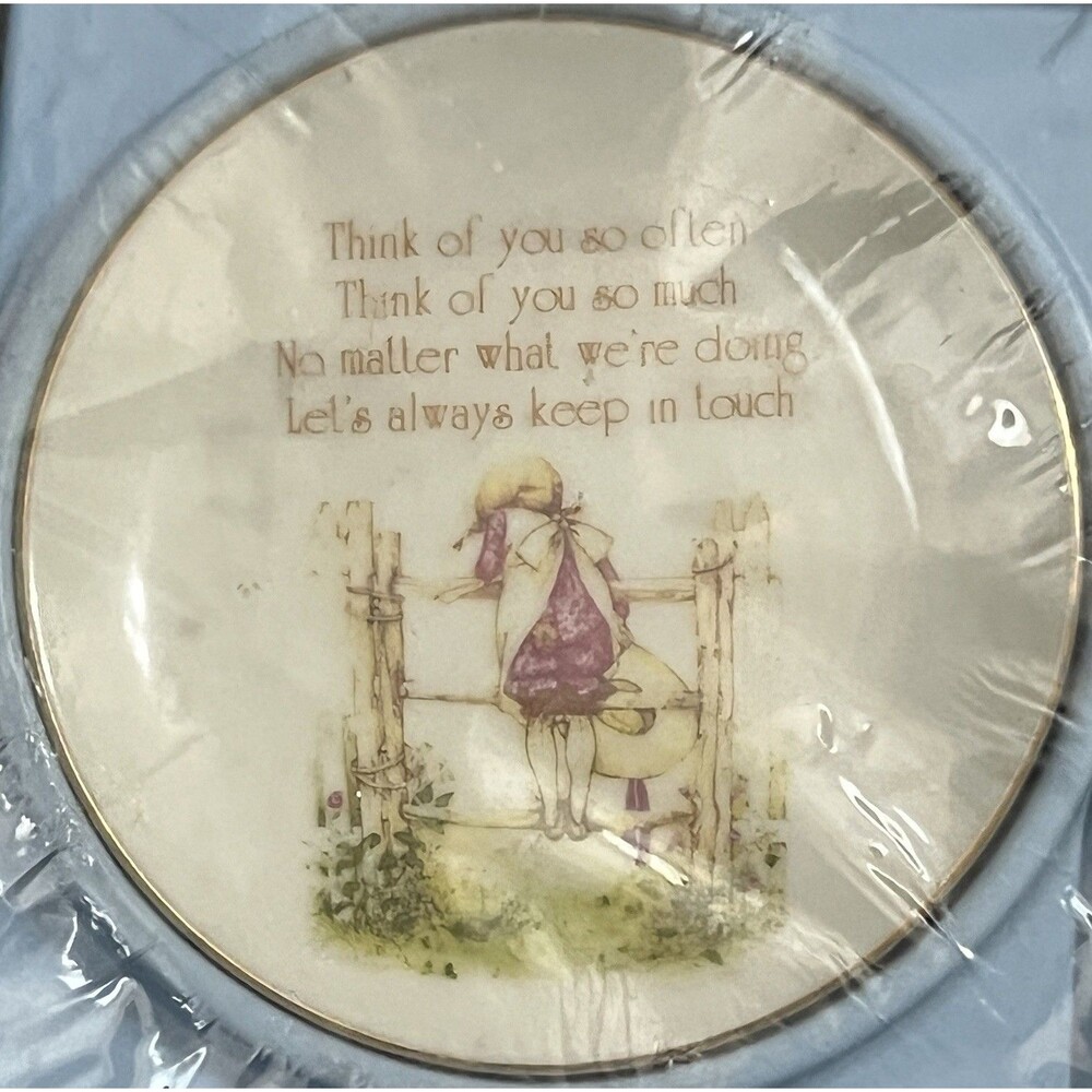 American Greetings Holly Hobbie Vintage Lasting Treasures Porcelain Plate Sealed